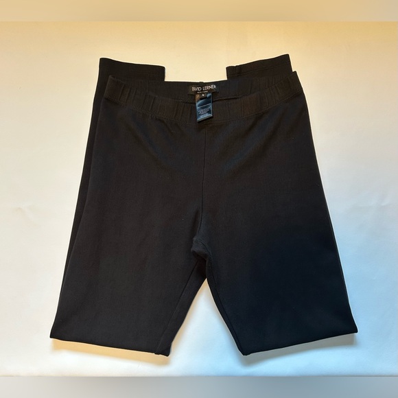 David Lerner Black Faux Suede Leggings Women’s Small – Made in USA - Picture 1 of 7